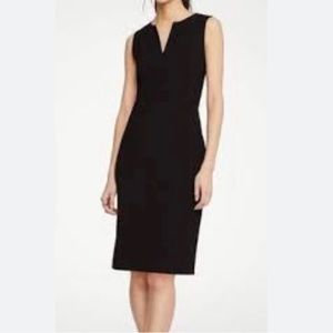 Ann Taylor split neck sheath dress